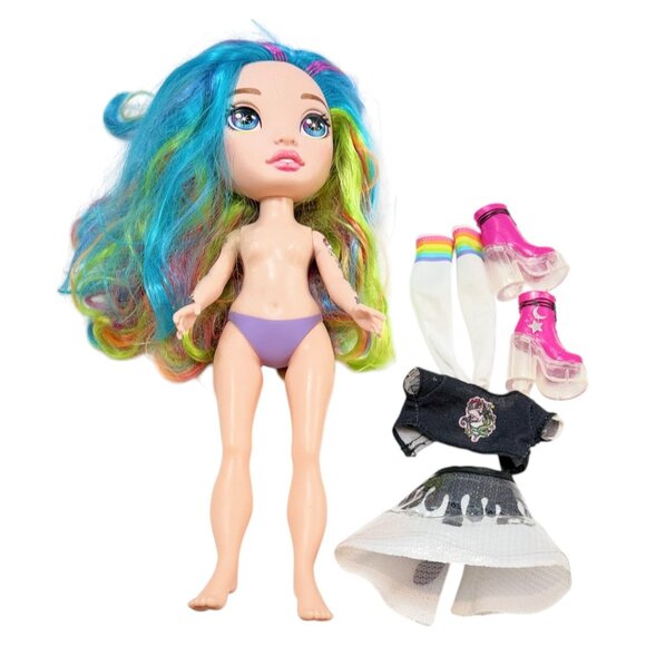 Rainbow High Doll Rainbow Surprise Dream 15 inch Multicolor Hair Tattoos Shoes - Picture 11 of 16